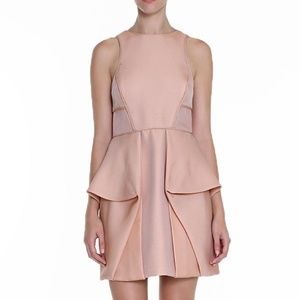 Tibi Simona Jacquard Open Back Dress Sz 0